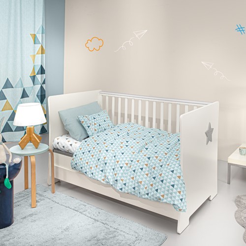 Βρεφικά Σεντόνια Guy Laroche (Σετ) Two2Twenty Aqua 115x170