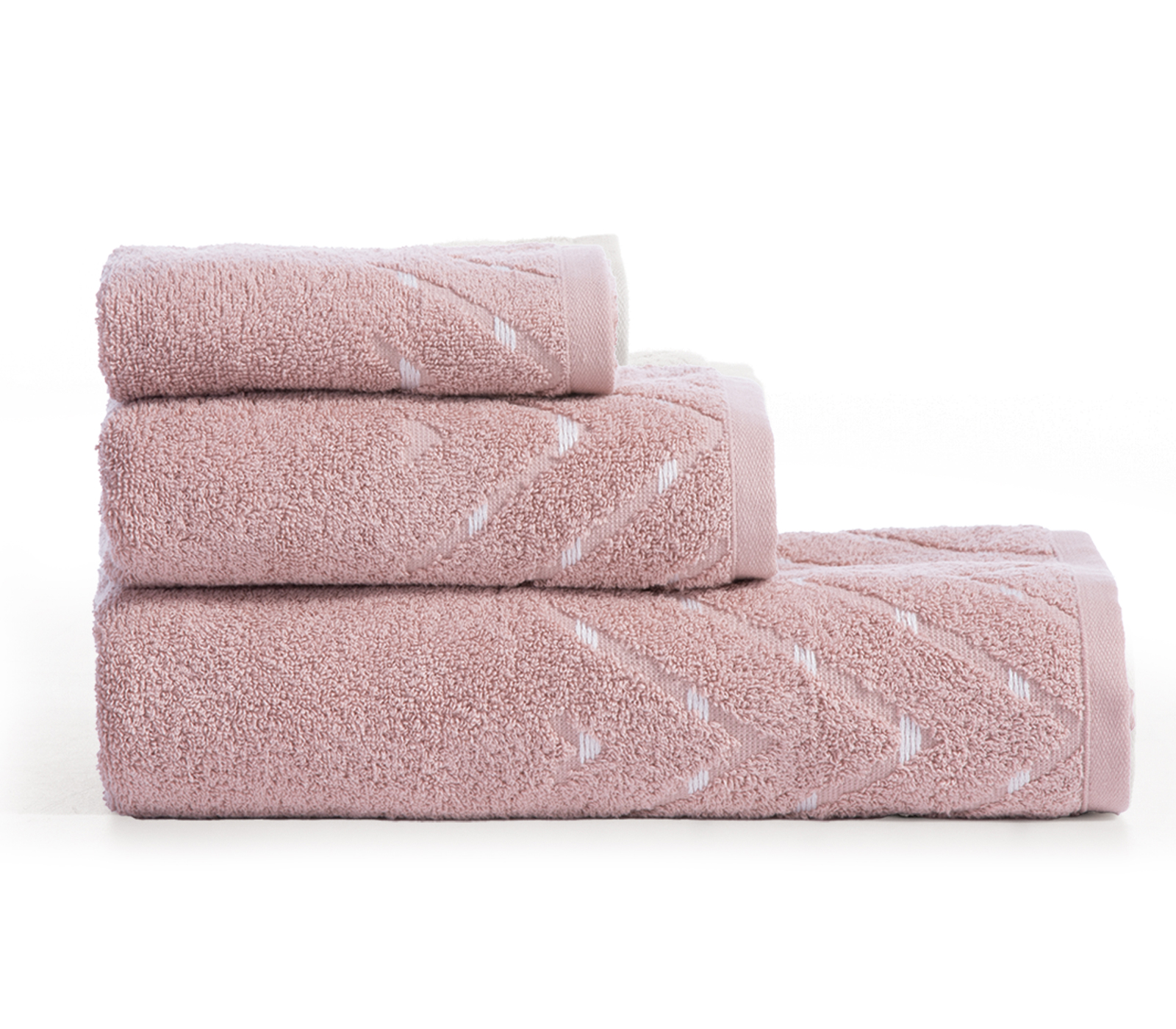 Σετ Πετσέτες Nef-Nef Homeware 3τμχ Cheville Pink