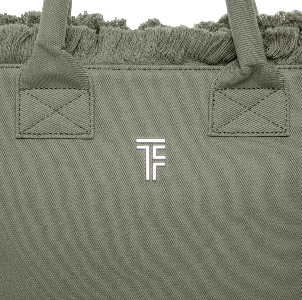Τσάντα Χειρός Θαλάσσης Feel & Touch Caribbean Khaki
