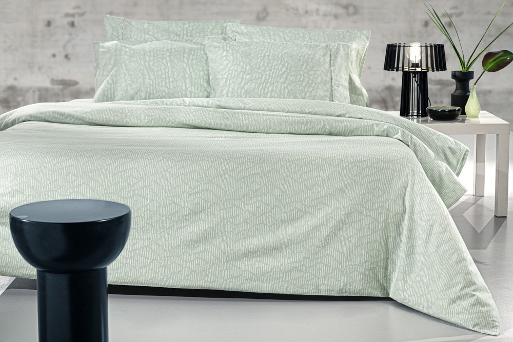 Σεντόνια Υπέρδιπλα Guy Laroche Φανέλα (Σετ) Brenta Mint 165X200+35 με λάστιχο
