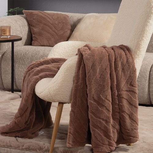 Ριχτάρι Πολυθρόνας Nef-Nef Homeware Berien 130x180 Brown