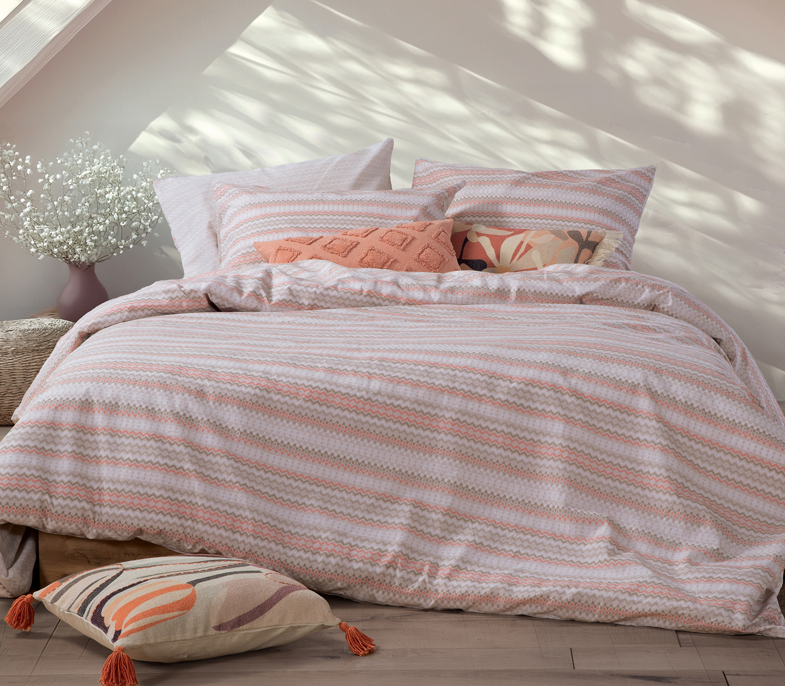 Σεντόνια Μονά Nef-Nef Homeware (Σετ)  Quantro 170x270 Beige (με λάστιχο)