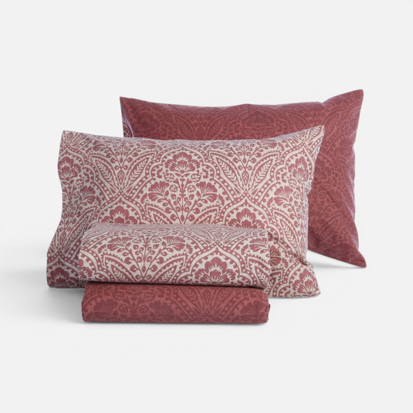 Φανελένια Υπέρδιπλα Σεντόνια Nef-Nef Homeware (Σετ) Marcel 240x260 Βοrdo