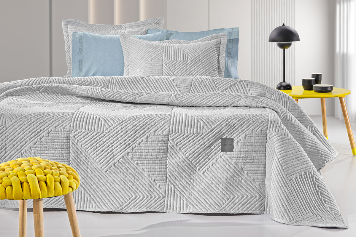 Κουβερλί Ημίδιπλο Guy Laroche (Σετ) Ziana Smoke 180X240