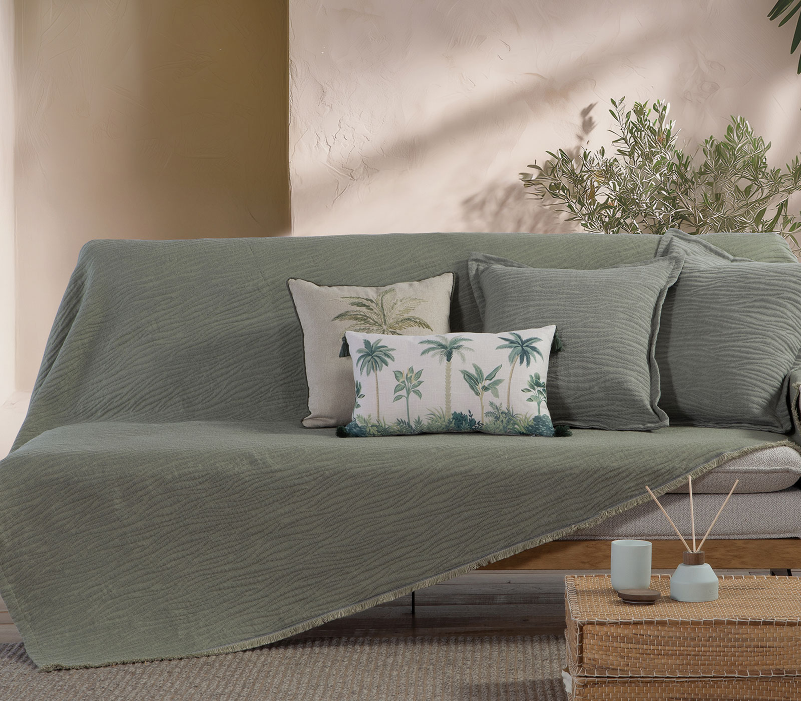 Ριχτάρι Πολυθρόνας  Nef-Nef Homeware Zebra 170X180 Green