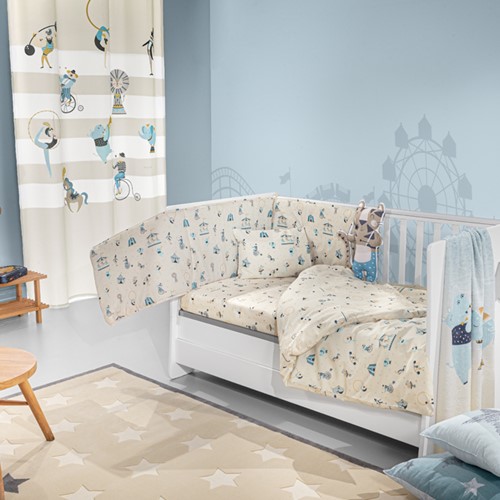 Βρεφικό Σετ Saint Clair Enjou Sky (Παπλωματοθήκη-Μαξιλαροθήκη-Πάντα)