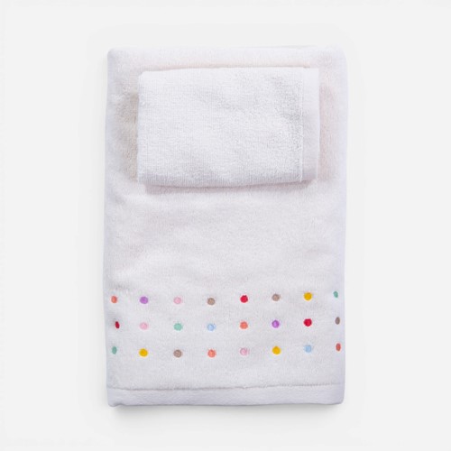 Βρεφικές Πετσέτες Nef-Nef Homeware (2ΤΜΧ) Dots Ecru/Pink