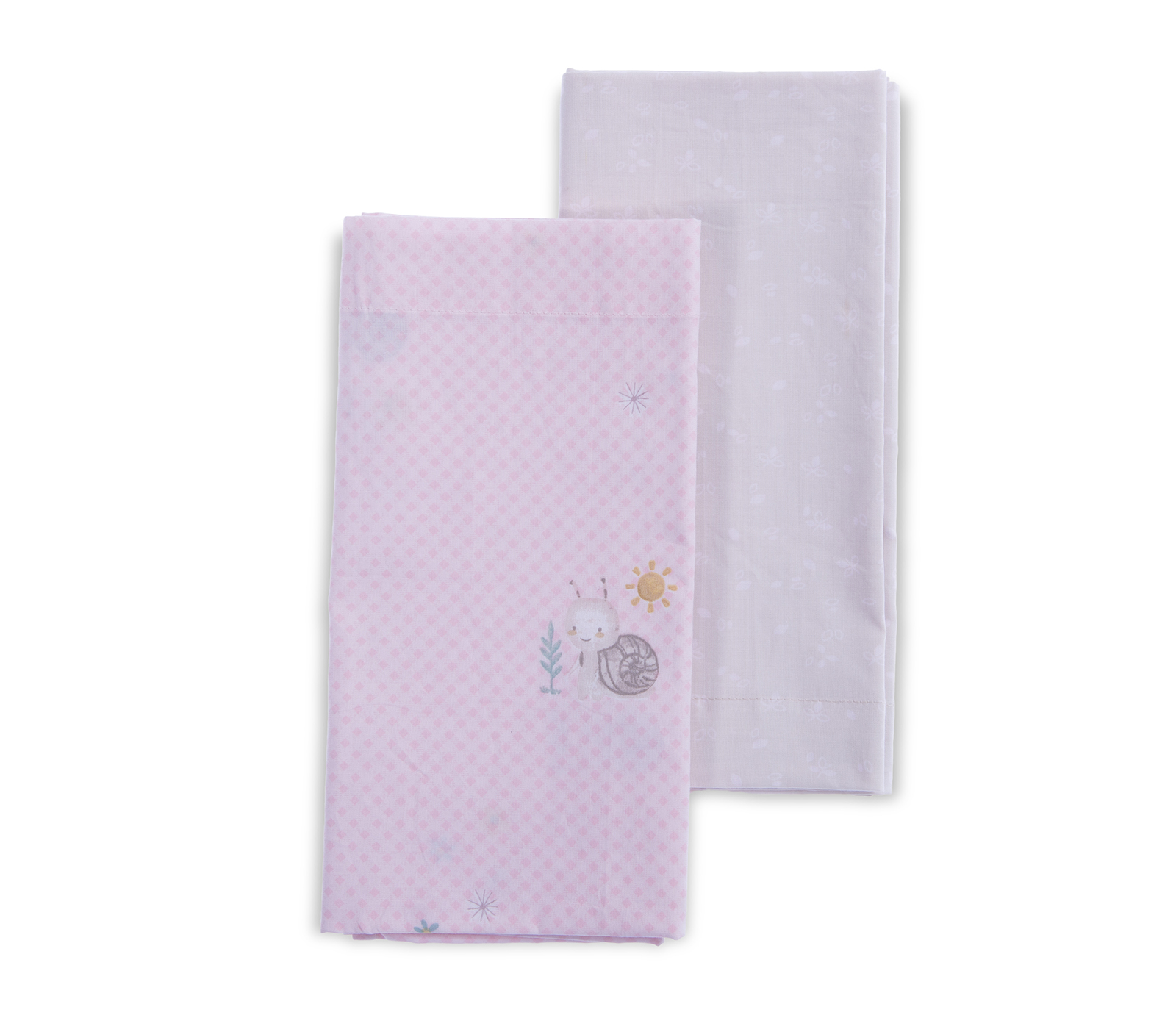 Βρεφικά Σεντόνια Λίκνου Nef-Nef Homeware (Σετ) Cute Snail Pink