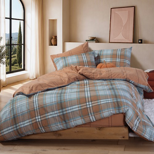 Φανελένια Υπέρδιπλα Σεντόνια Nef-Nef Homeware (Σετ) Resten 240x260 Camel
