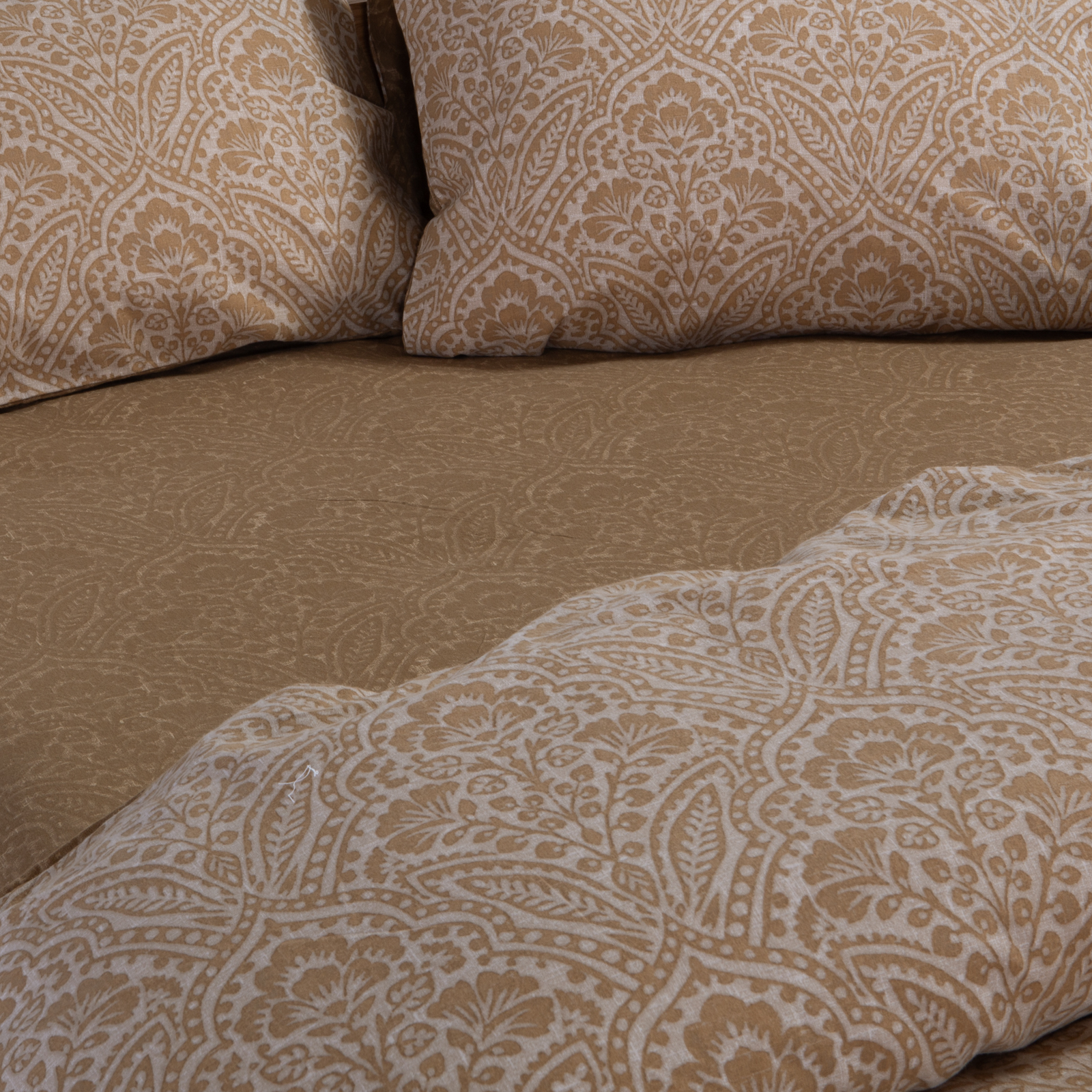 Φανελένια Υπέρδιπλη Παπλωματοθήκη Nef-Nef Homeware (Σετ) Marcel 240x230 Gold