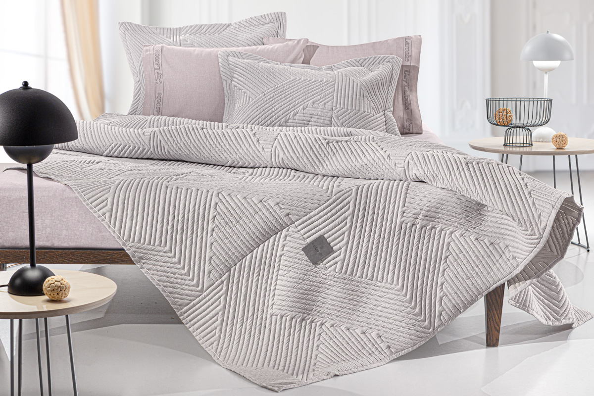 Κουβερλί King Size Guy Laroche (Σετ) Ziana Tobacco 250X240