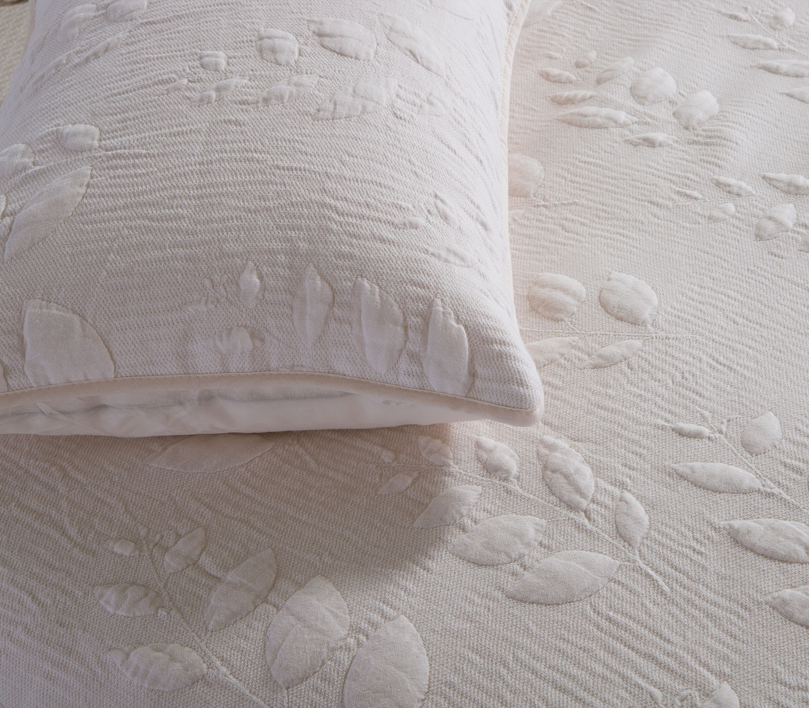 Κουβερλί Υπέρδιπλο Nef-Nef Homeware Emily 230X240 Ecru