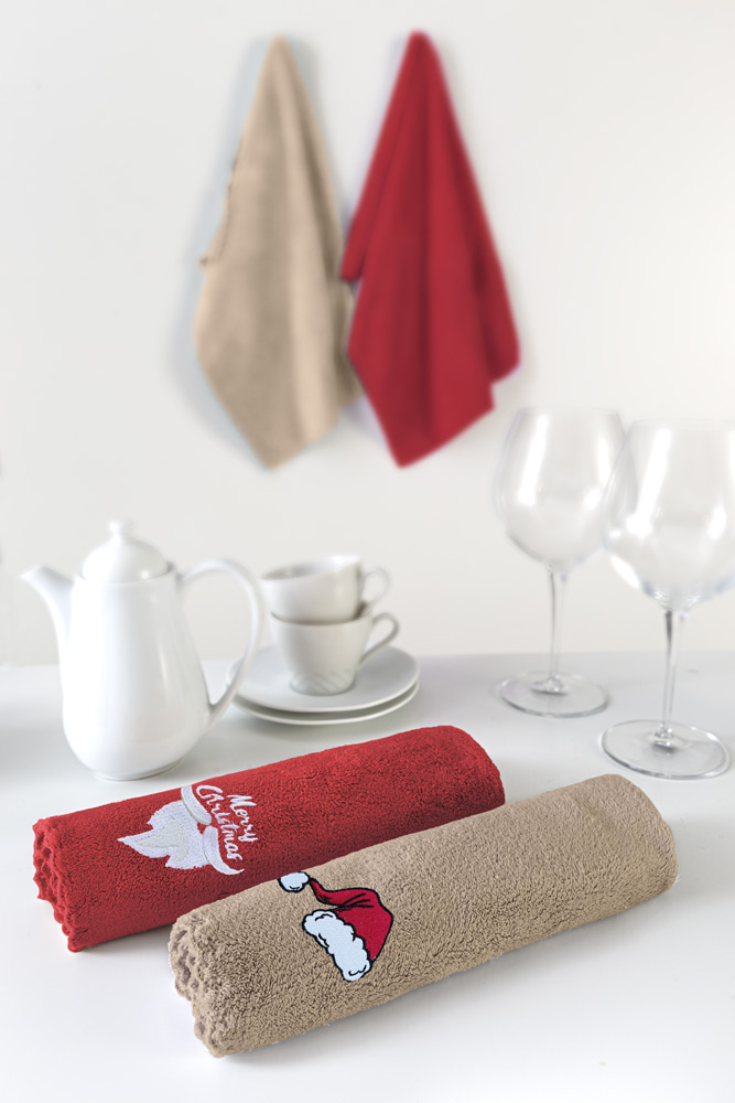 Πετσέτες Χριστουγεννιάτικες Saint Clair (Σετ) Christmas towels set 1 (35X50)