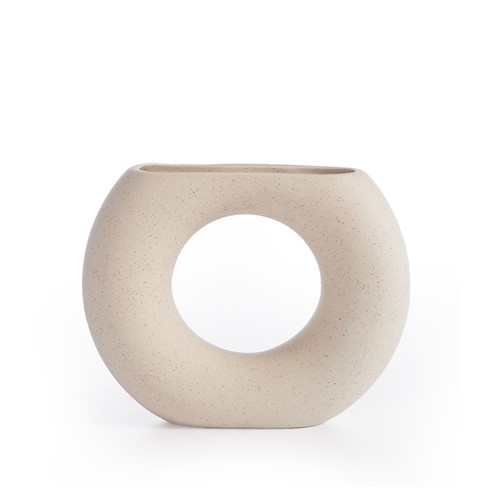 Διακοσμητικό Κεραμικό Βαζάκι Nef-Nef Homeware Jadi Ecru