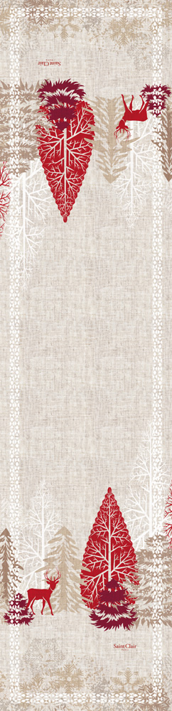 Xριστουγεννιάτικο Runner Saint Clair Christmas 2024 Laser Cut 40X160