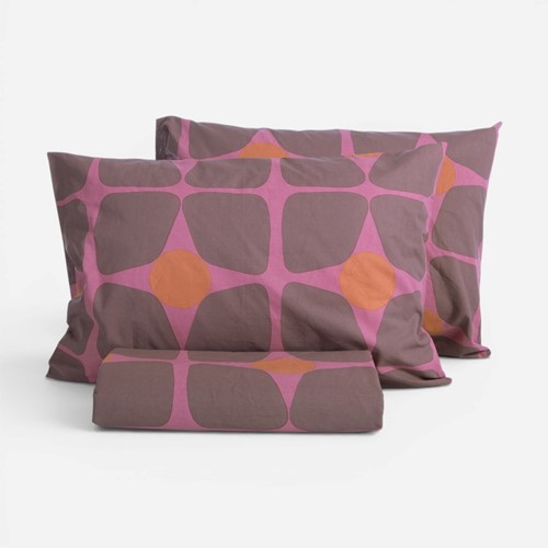Moνή Παπλωματοθήκη Nef-Nef Homeware (Σετ) Βαμβακερή Casual Coreo 170x240 Mauve