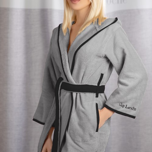 Μπουρνούζι Με Κουκούλα Guy Laroche Comfy Smoke Large