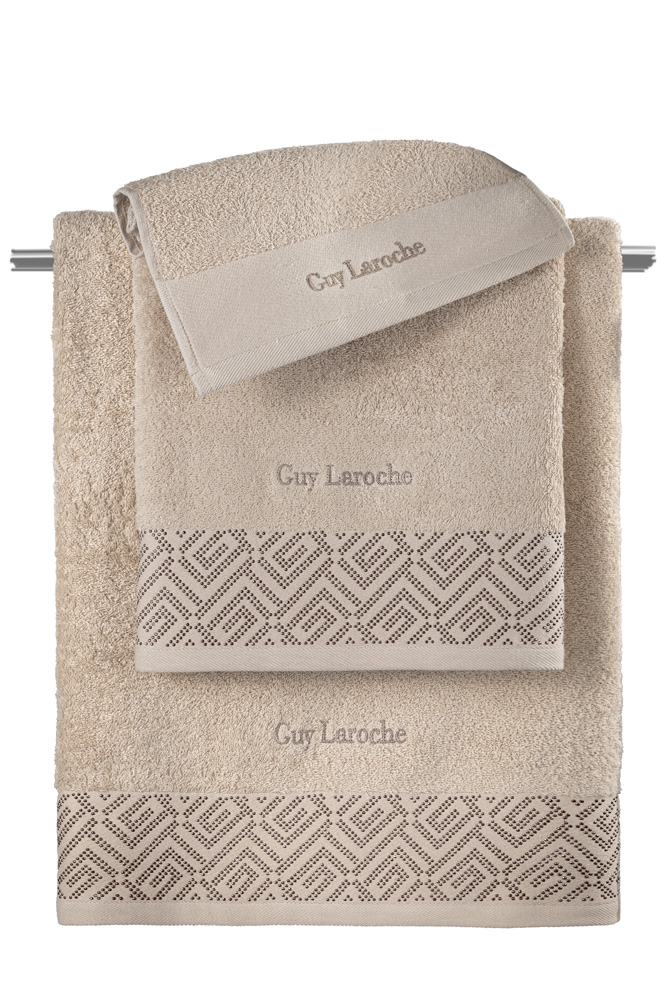 Σετ Πετσέτες Guy Laroche Emblem 3τμχ Sand