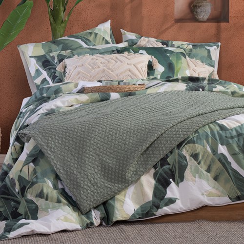 Κουβέρτα Υπέρδιπλη Nef-Nef Πικέ Elmer 230x240 Green