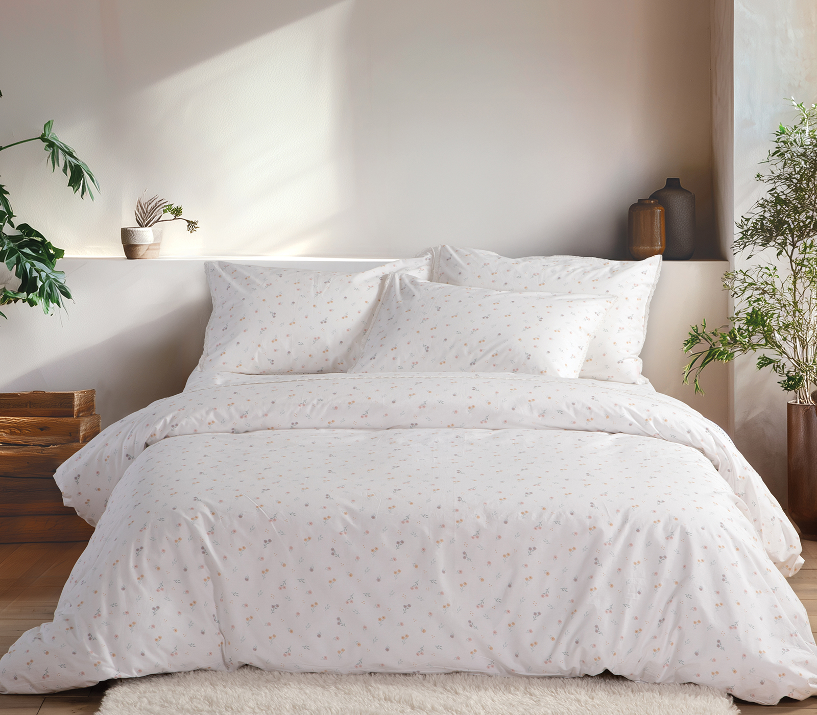 Παπλωματοθήκη Υπέρδιπλη Nef-Nef Homeware (Σετ) Signity 240x230 White