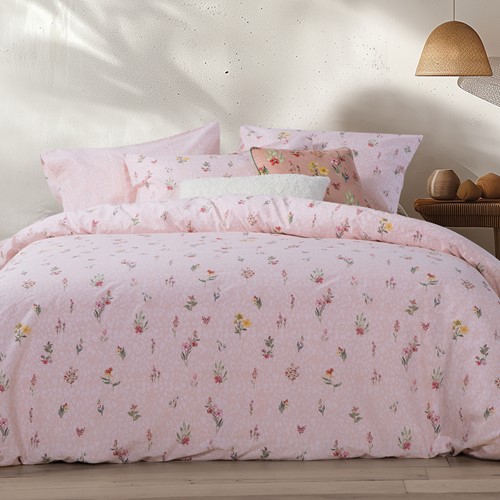 Παπλωματοθήκη μονή Nef-Nef Homeware (Σετ) Plant 170X240 Pink