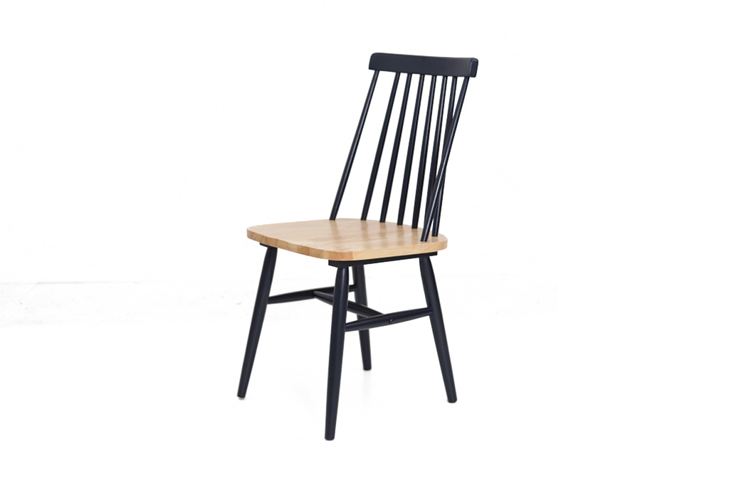 Καρέκλα Τραπεζαρίας Kristie Natural/Navy Blue (42x52x87) Soulworks