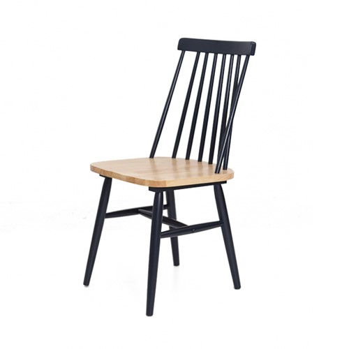 Καρέκλα Τραπεζαρίας Kristie Natural/Navy Blue (42x52x87) Soulworks