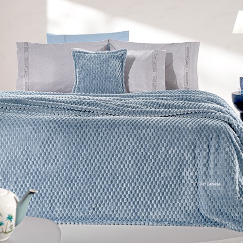 Κουβέρτα Υπέρδιπλη Guy Laroche Smoothie 220x240 Blue