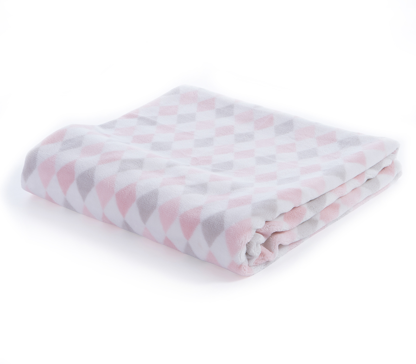  Βρεφική Κουβέρτα Αγκαλιάς Nef-Nef Homeware Fleece Sweet Rhombus 75X110 Pink