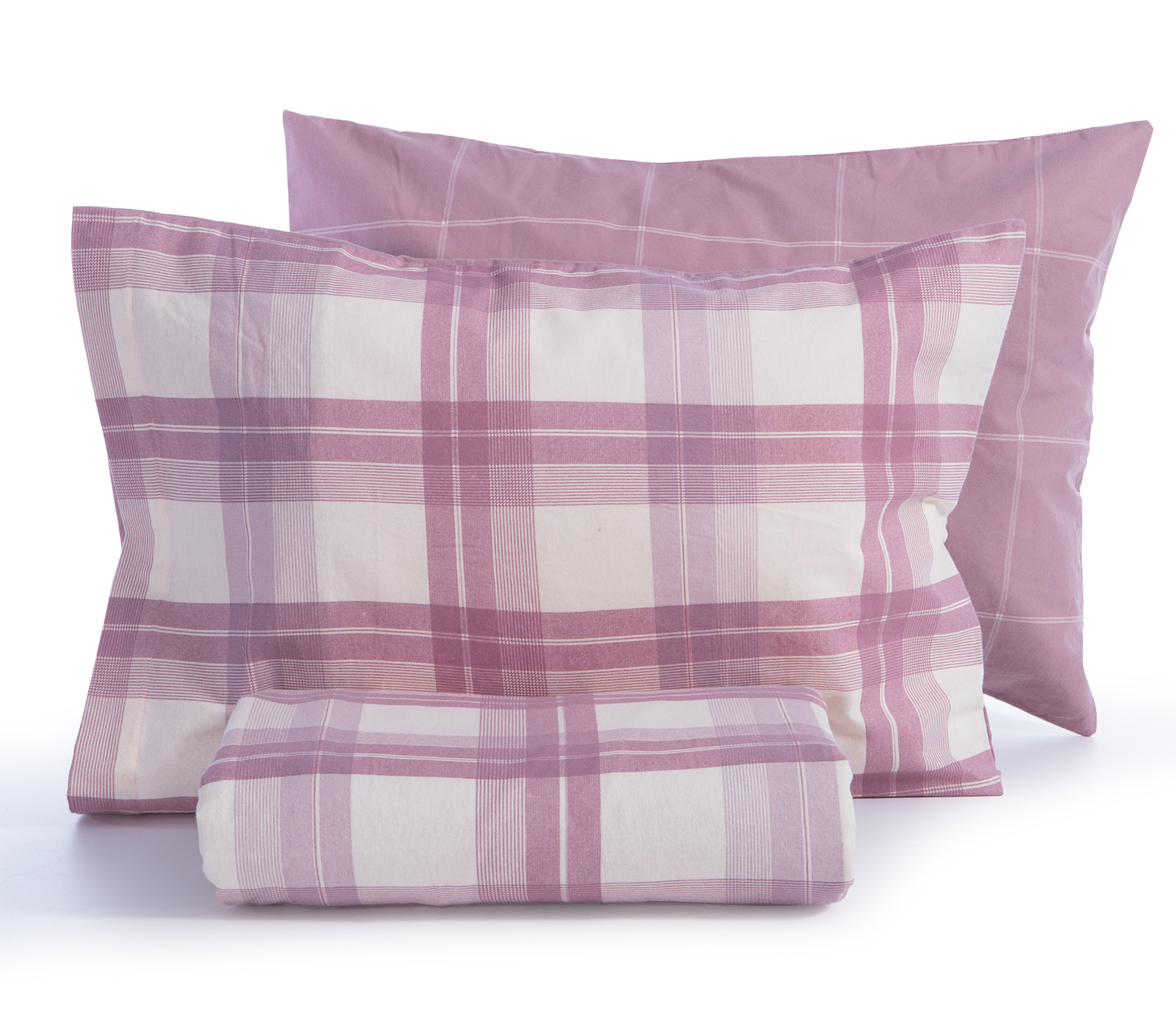  Φανελένια Παπλωματοθήκη Nef-Nef Homeware Yπέρδιπλη (Σετ) Charlie 240X230 Rose