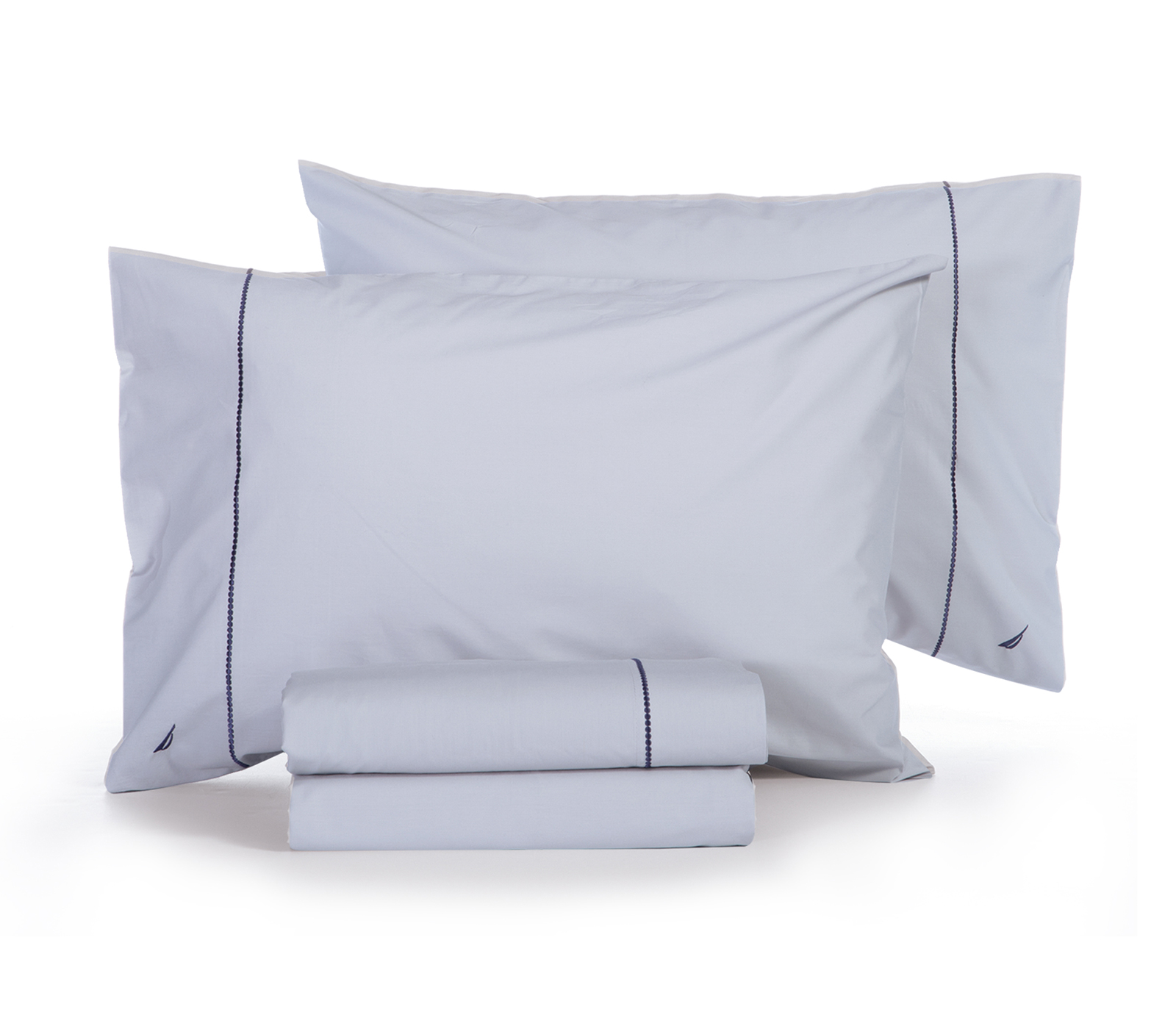 Σεντόνια Υπέρδιπλα Nef-Nef (Σετ) Homeware Nautica - Nau Wave Solid 240Χ270 Silver