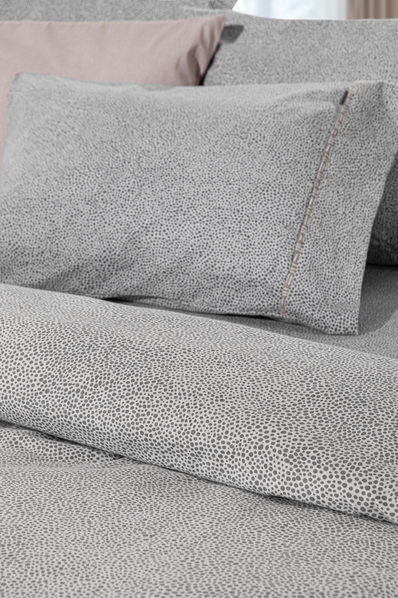 Σεντόνια Φανελένια King Size Guy Laroche (Σετ)  Palma 270X265 Grey