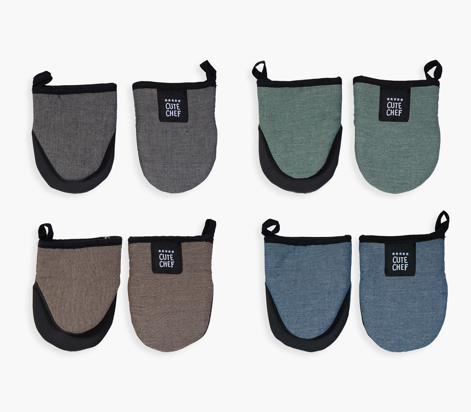 Γάντι Κουζίνας Nef-Nef Homeware (2τμχ) Lorin Black