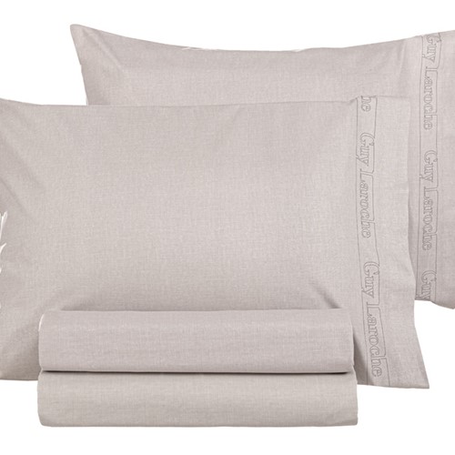 Σεντόνι Yπέρδιπλο Μεμονωμένο Guy Laroche Color Plus Perla 240X270