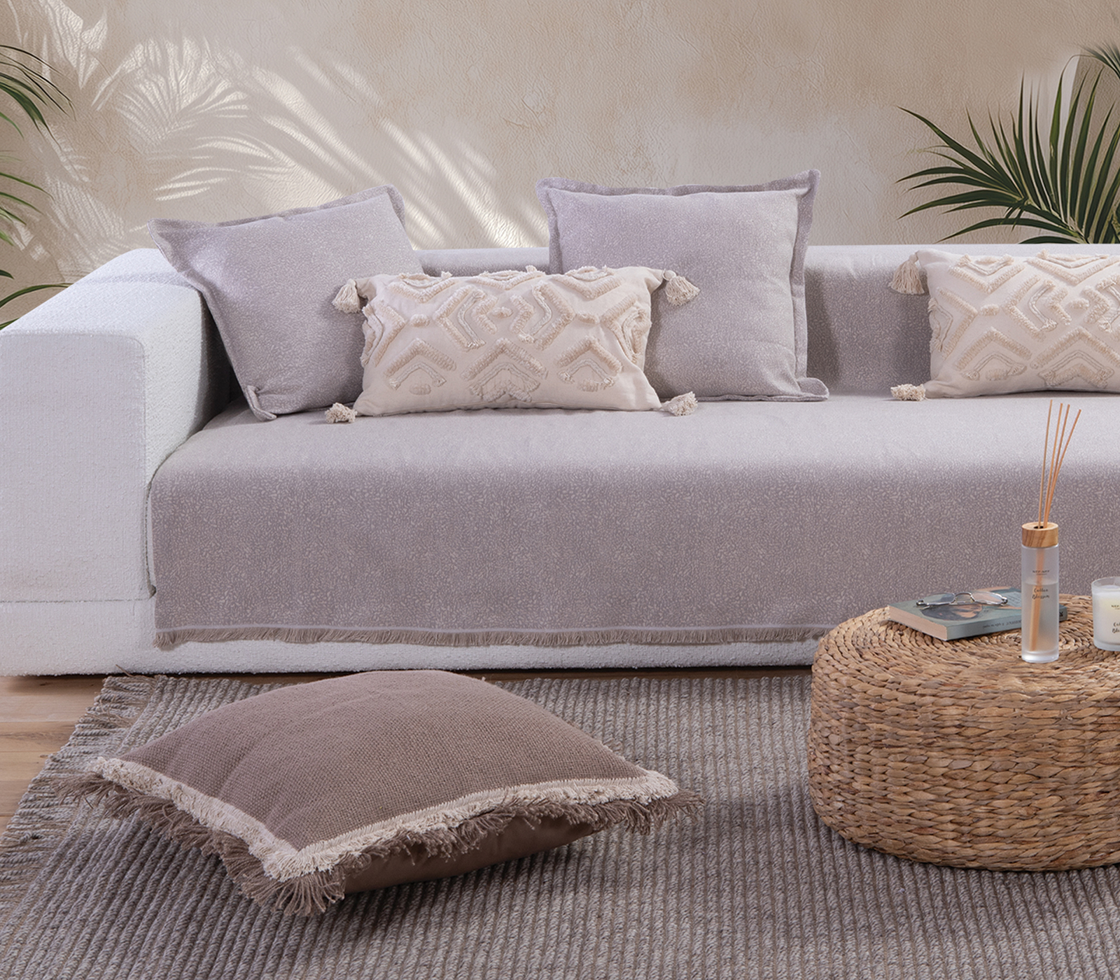 Ριχτάρι Τετραθεσίου Nef-Nef Homeware Aronia 170X350 Sand