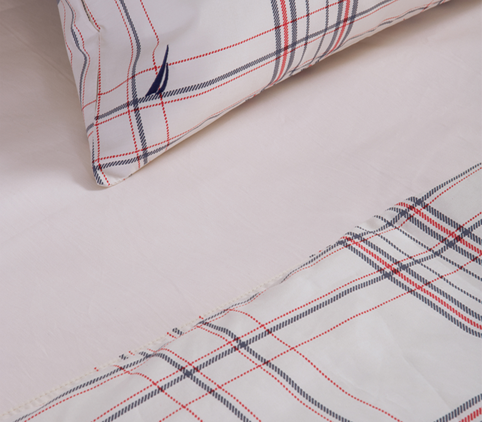 Σεντόνια Υπέρδιπλα Nef-Nef Homeware (Σετ) Nautica-Nau Navigate 240Χ270  Ecru 