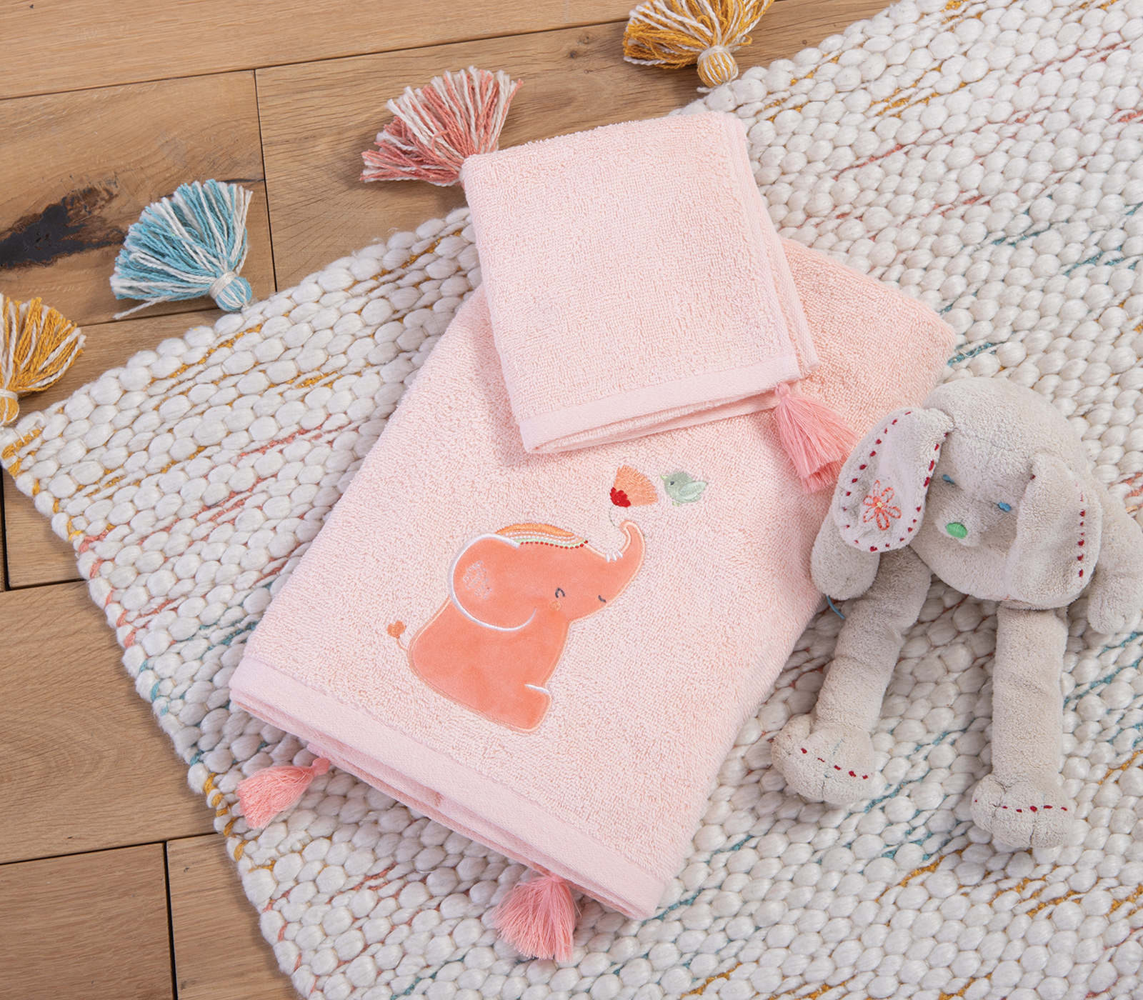 Βρεφικές Πετσέτες Nef-Nef Homeware (Σετ) Indonesia Pink