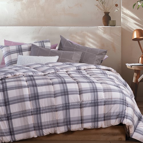 Πάπλωμα Υπέρδιπλο Nef-Nef Homeware Charlie 240X220 Grey