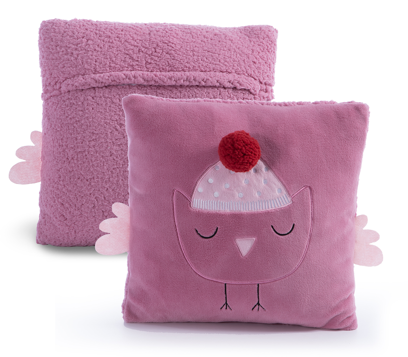 Παιδικό Διακοσμητικό Mαξιλάρι Nef-Nef Homeware Tweet so sweet-lovely 40X40 Rose