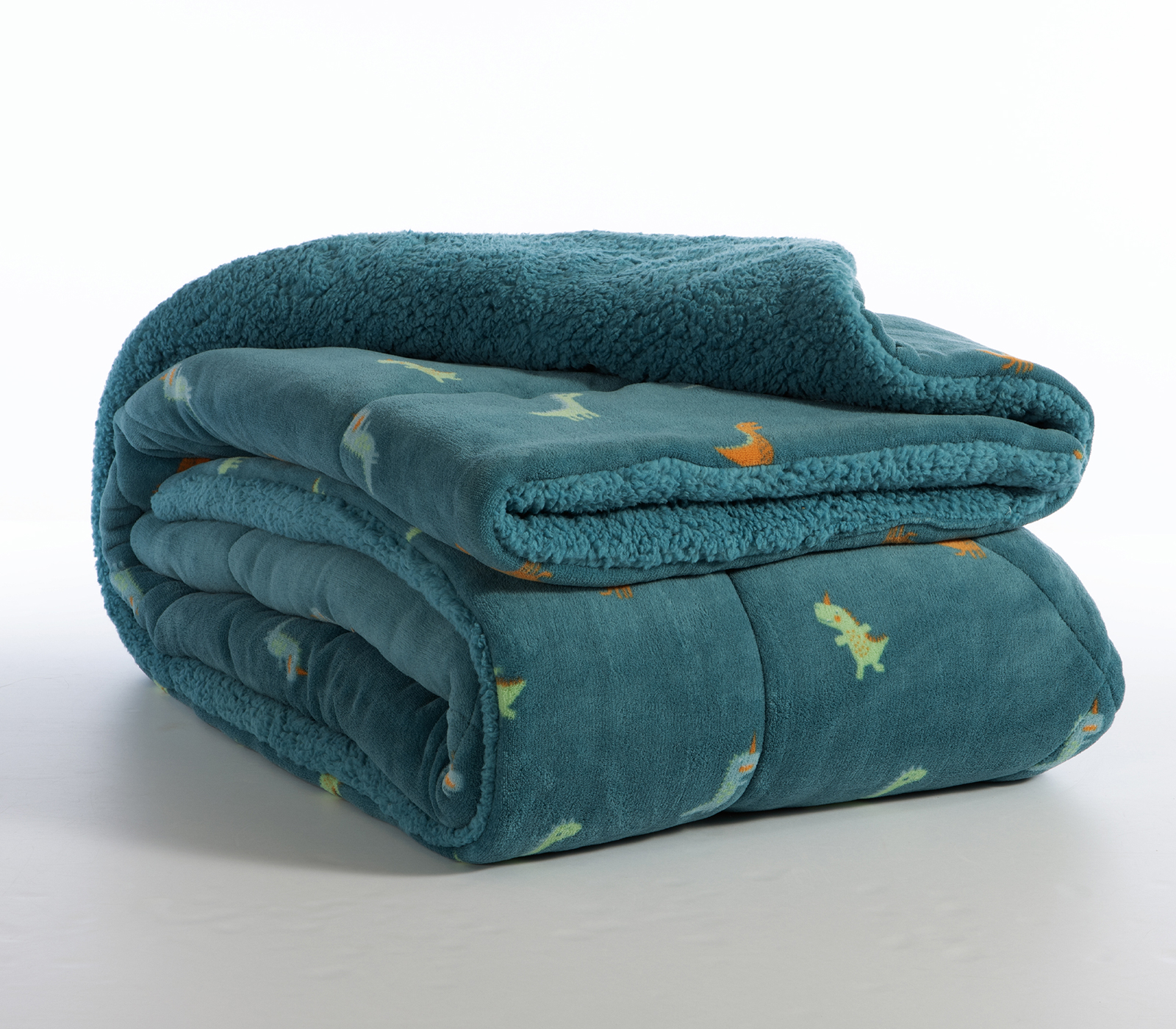 Παιδικό Κουβερτοπάπλωμα Nef-Nef Homeware Dinos On Wheels 160x220 Petrol