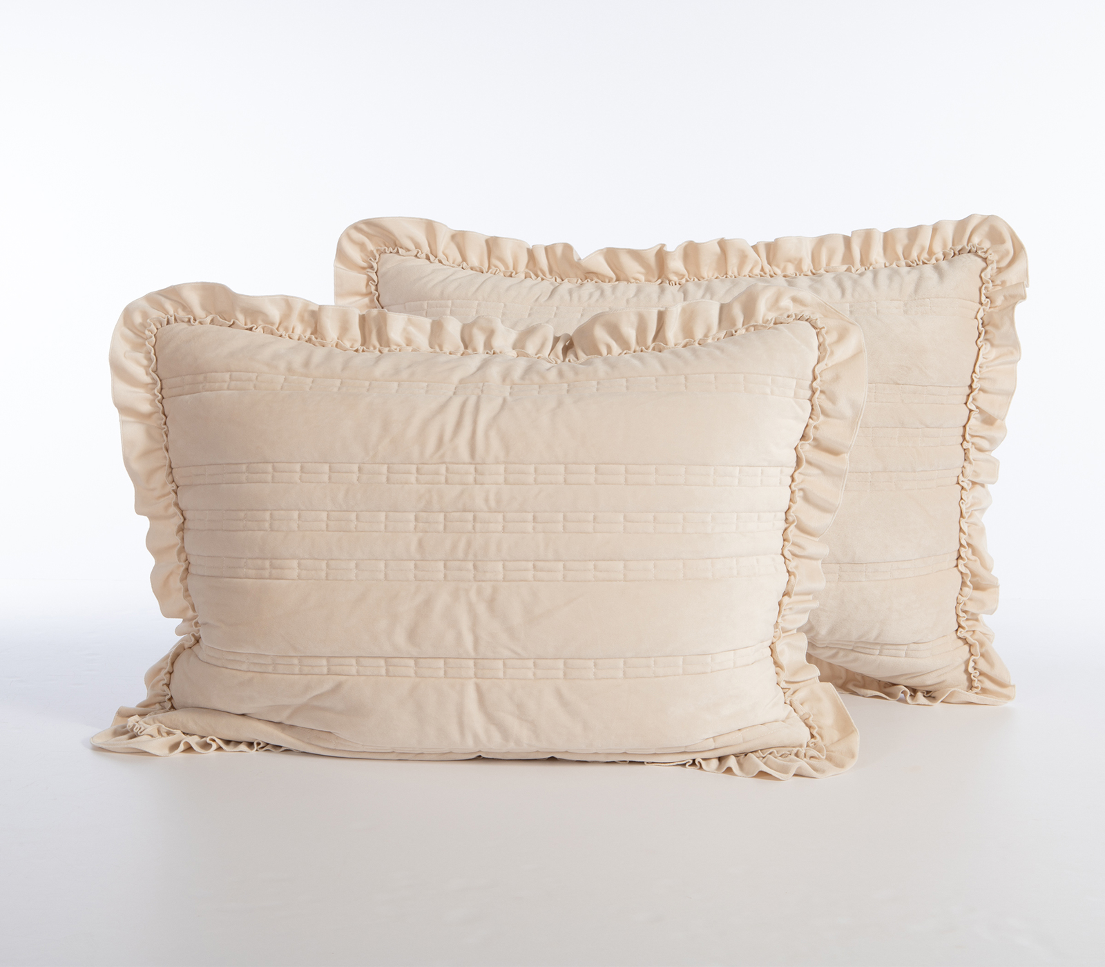 Nef-Nef Homeware Μαξιλαροθήκη Sirion Σετ 2 τεμ. 52x72 Ecru