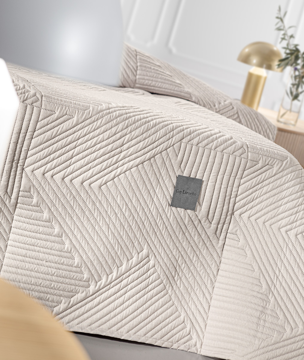 Κουβερλί King Size Guy Laroche (Σετ) Ziana Natural 250X240