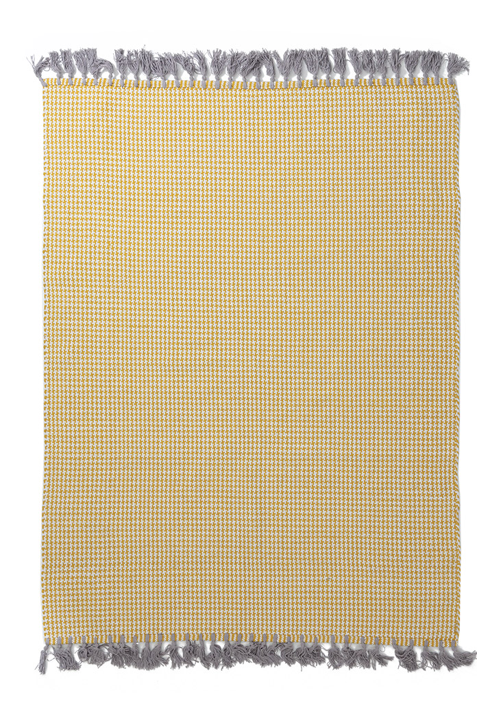 Χαλί Urban Cotton Kilim Royal Carpet 0.70X1.40 - Houndstooth Yellow