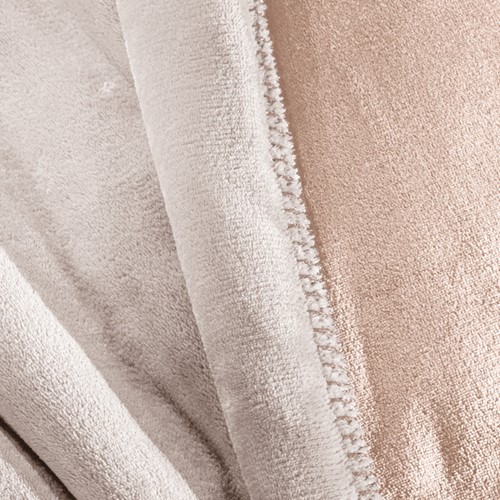 Koυβέρτα Βελούδινη Guy Laroche Yπέρδιπλη (Σετ) 250Χ240 Velvet Pudra