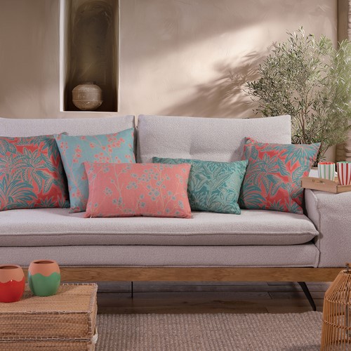 Διακοσμητικό Μαξιλάρι Nef-Nef Homeware Floriva 45X45 Aqua