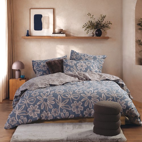 Διπλά Σεντόνια Nef-Nef Homeware (Σετ) Βαμβακερά Harmony 200X270 Grey