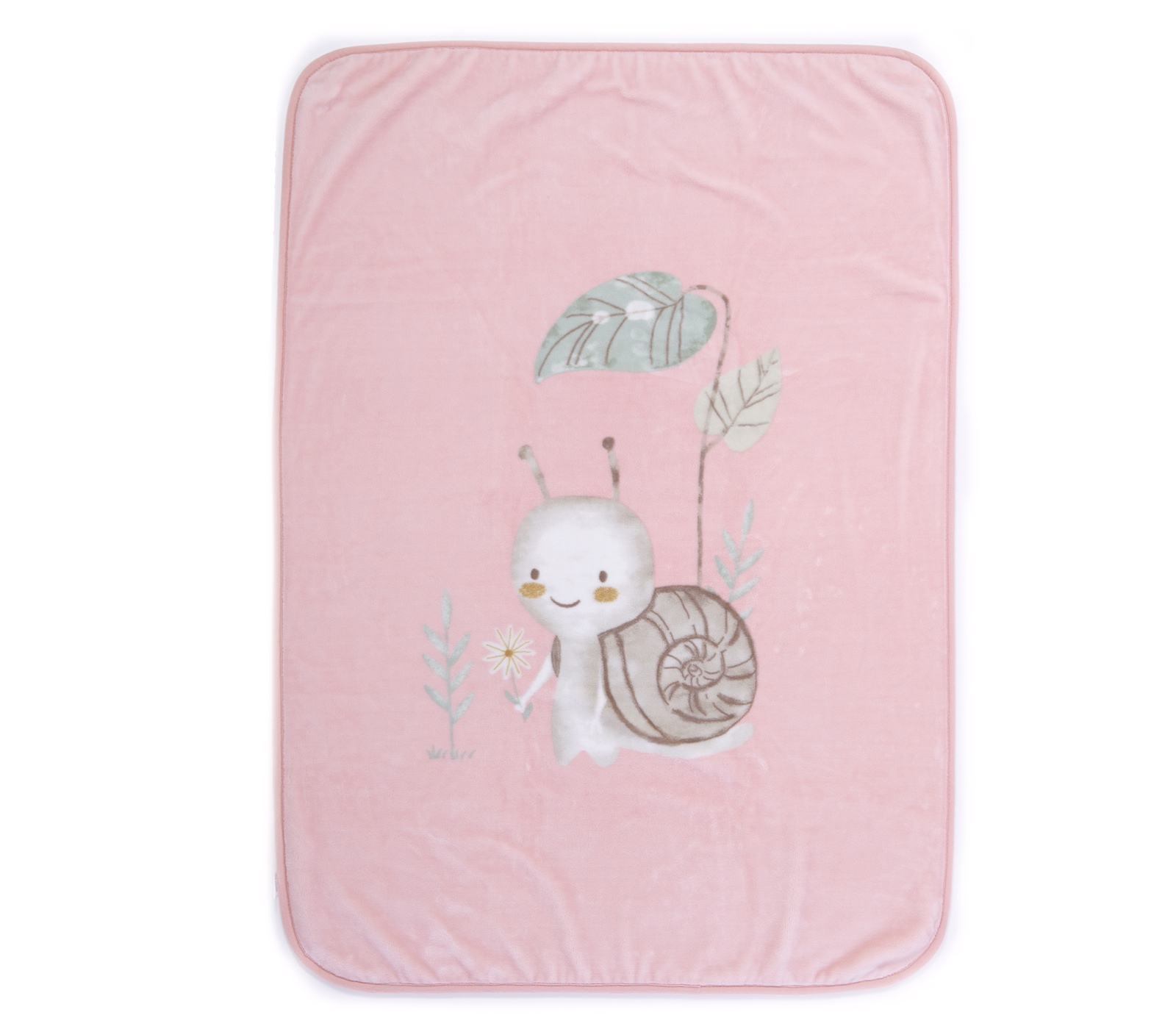 Βρεφική Κουβέρτα Αγκαλιάς Nef-Nef Homeware Cute Snail 75X100 Pink