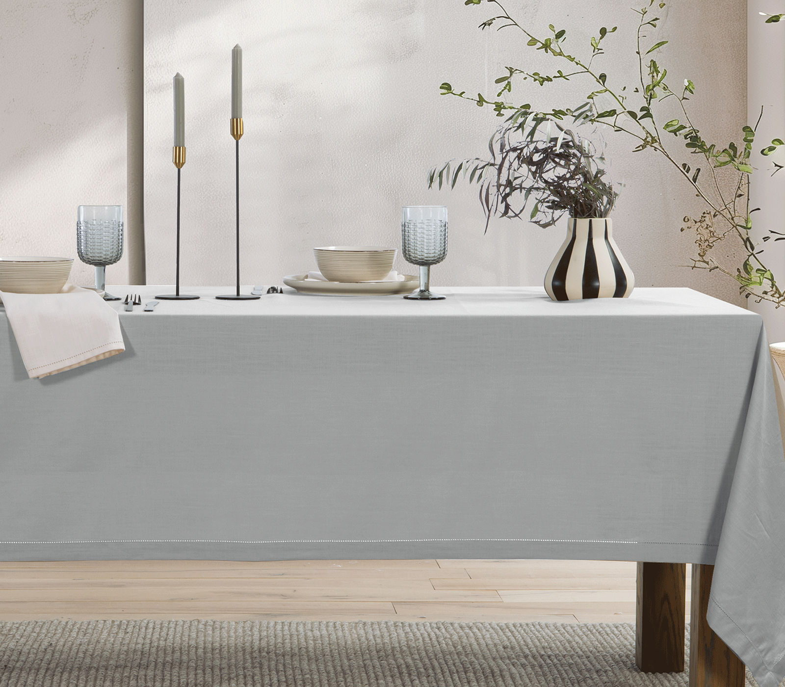 Τραπεζομάντηλο Nef-Nef Homeware Steady 150x300 L.Grey