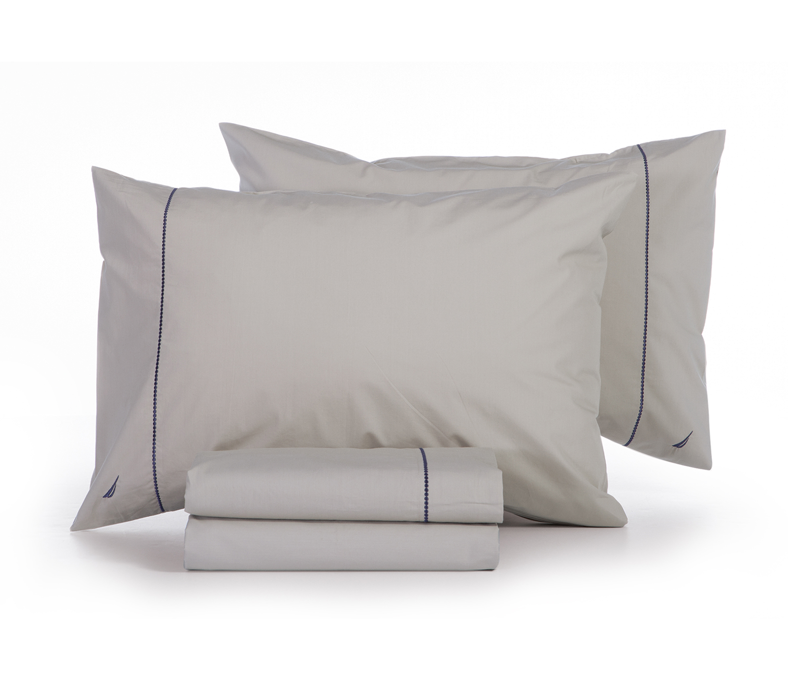 Σεντόνια King Size Nef-Nef Homeware (Σετ) Nautica - Nau Wave Solid 280Χ270 Linen