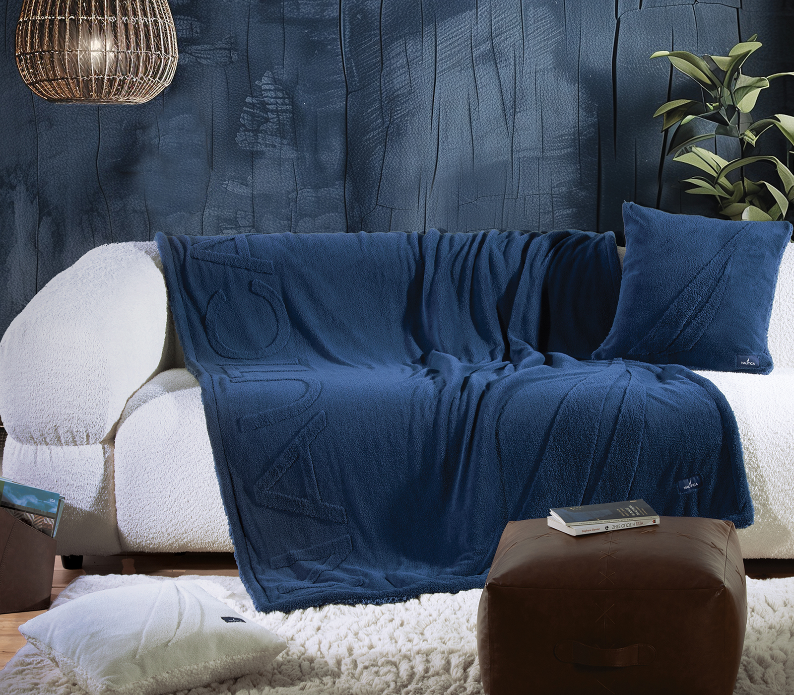 Διακοσμητικό Ριχτάρι Πολυθρόνας Nef-Nef Homeware Nau Coast 130X180 True Navy